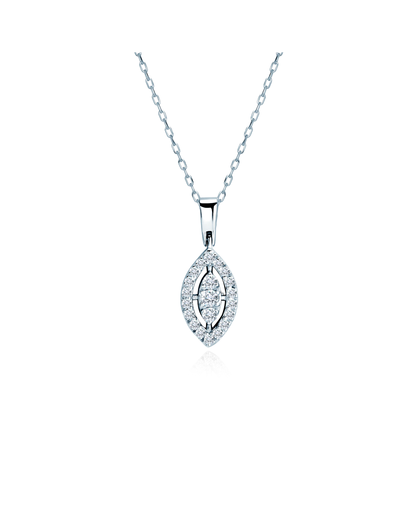 SAVICKI's necklace: white gold, diamonds